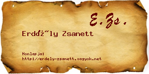 Erdély Zsanett névjegykártya
